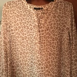 Animal print blouse
